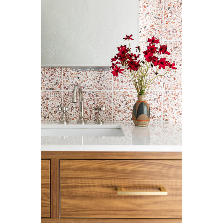 Elegante 8'' Polished Nickel Transitional Widespread Faucet