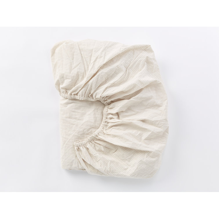 Ginger Organic Cotton Percale Queen Fitted Sheet Set