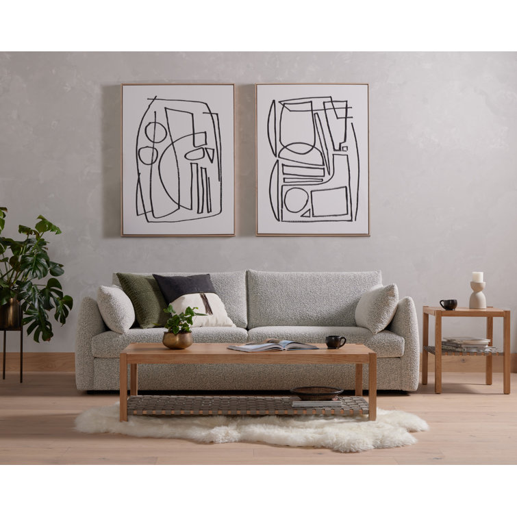 Black Framed Abstract Canvas Print 40" x 30"