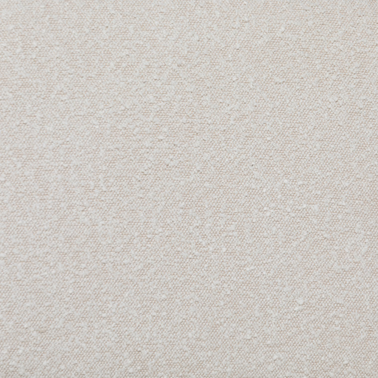 Knoll Natural Upholstered Linen Side Chair with Beech Wood Legs