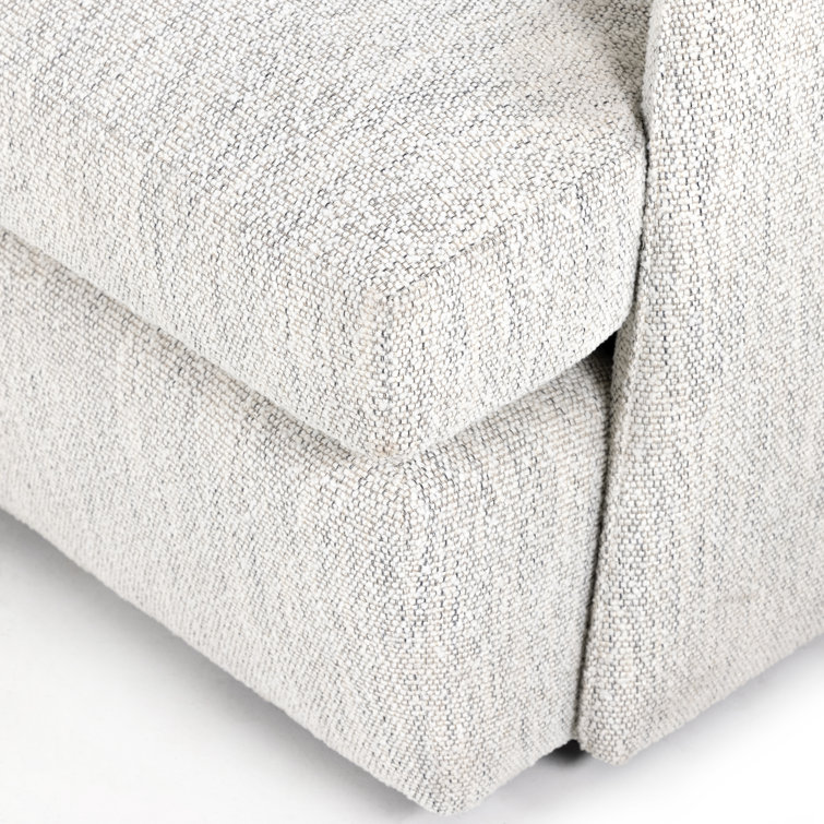 Merino Cotton Swivel Barrel Chair with Feather Cushion
