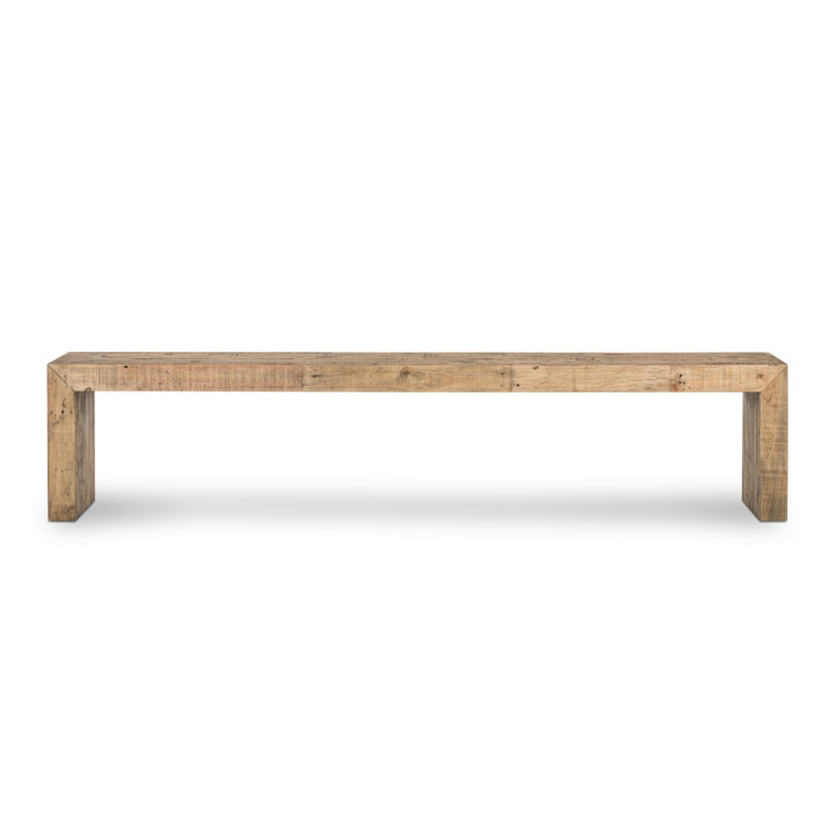 Ruskin 85'' Sierra Rustic Natural Solid Wood Dining Bench