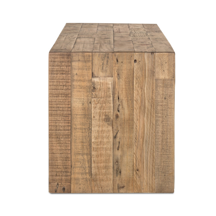 Ruskin 85'' Sierra Rustic Natural Solid Wood Dining Bench