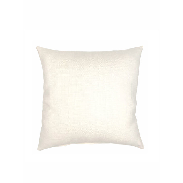 Anaya White Dralon Acrylic Indoor/Outdoor Pillow