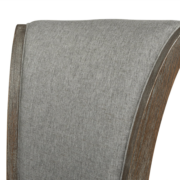 Henry Heathered Grey Oak 27" Swivel Counter Height Bar Stool