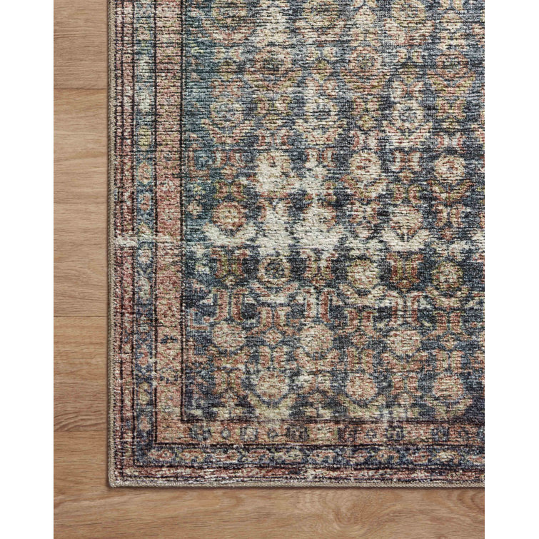 Handmade Black Synthetic Rectangular Stain-Resistant Area Rug