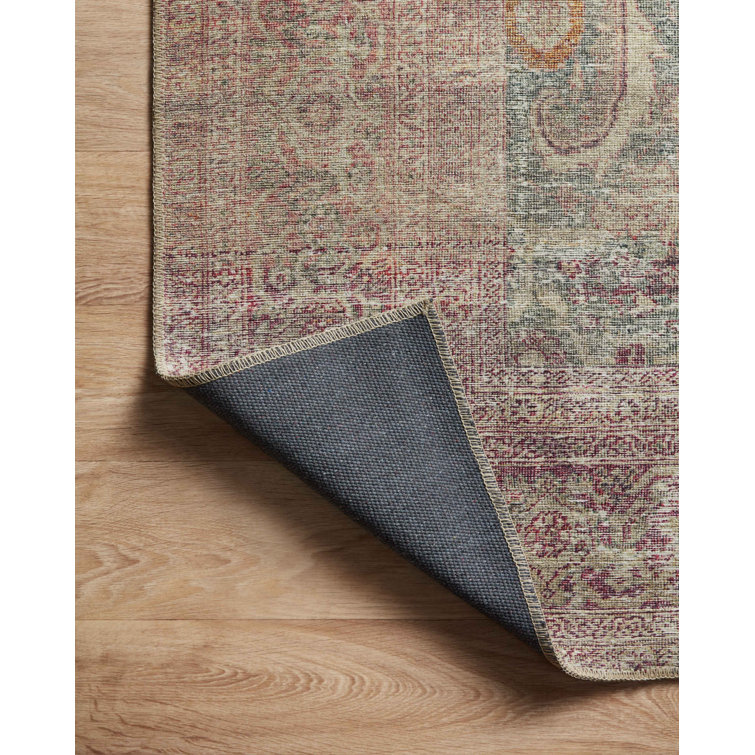 Amber Lewis Jade and Sunset Vintage Runner Rug