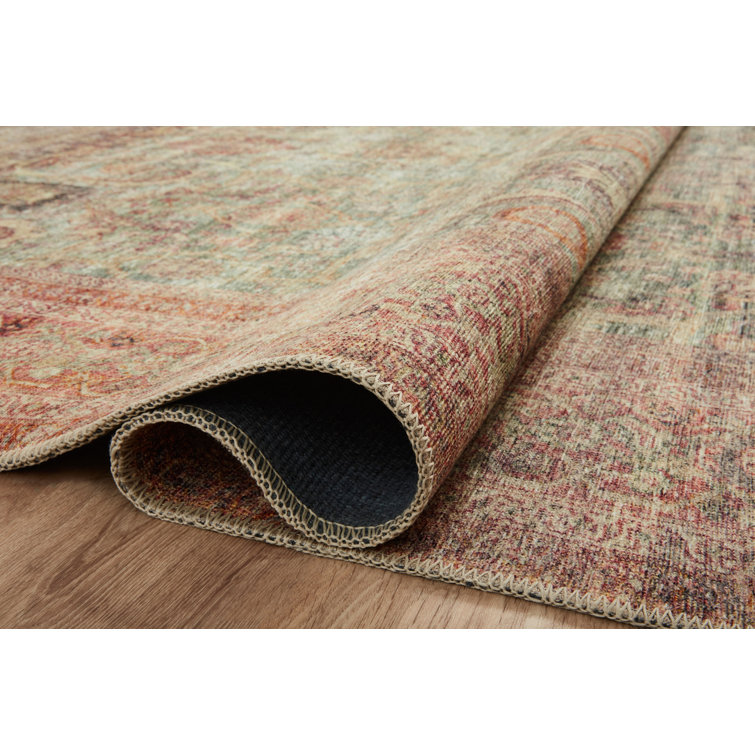 Amber Lewis Jade and Sunset Vintage Runner Rug