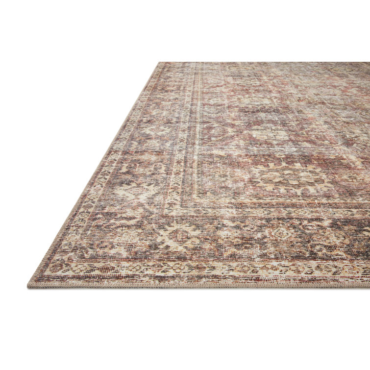 Loloi Amber Lewis Inspired Ivory Synthetic 7'-6" x 9'-6" Vintage Area Rug