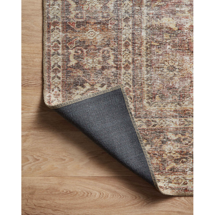 Loloi Amber Lewis Inspired Ivory Synthetic 7'-6" x 9'-6" Vintage Area Rug