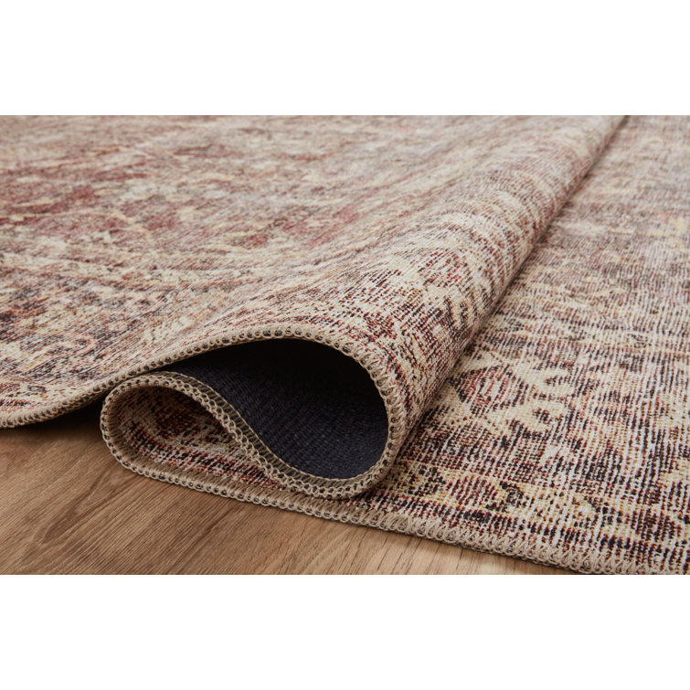 Loloi Amber Lewis Inspired Ivory Synthetic 7'-6" x 9'-6" Vintage Area Rug
