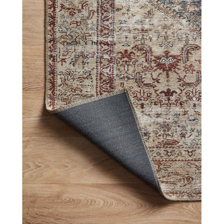 Vintage-Inspired Teal Antique 3' x 10' Synthetic Runner Rug