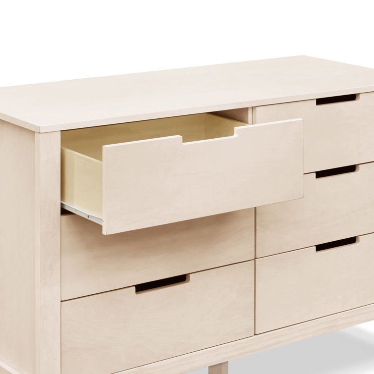 Washed Natural Double Nursery Dresser with Soft Close Drawer