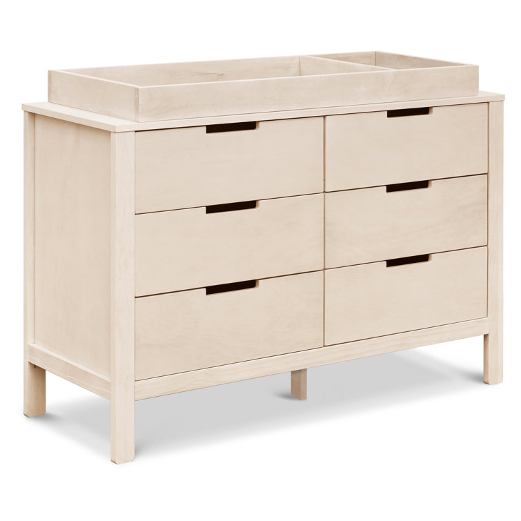 Washed Natural Double Nursery Dresser with Soft Close Drawer