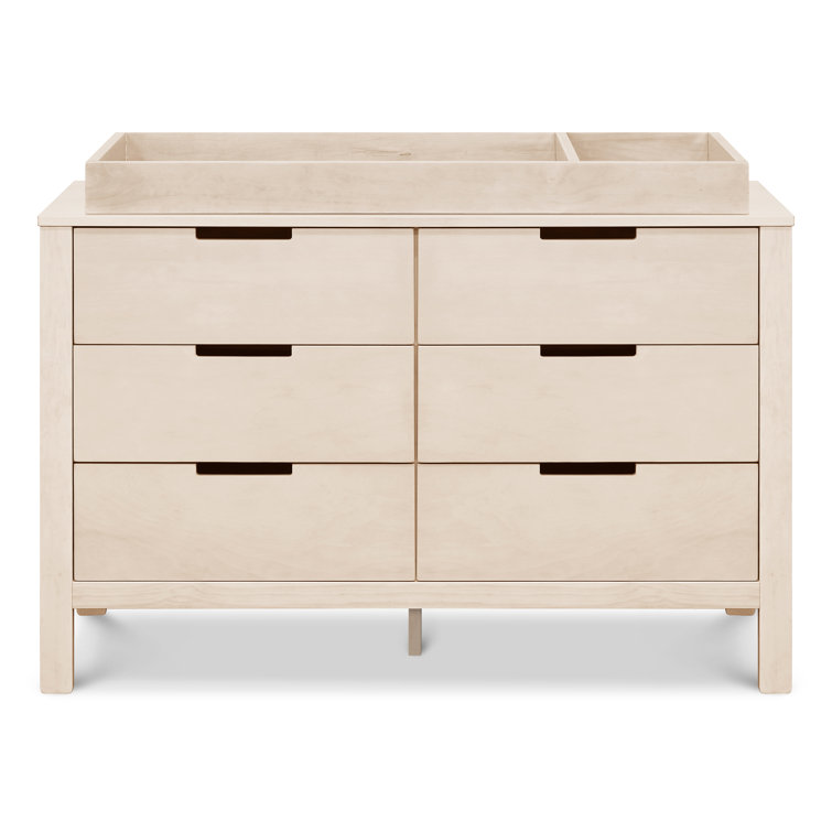 Washed Natural Double Nursery Dresser with Soft Close Drawer