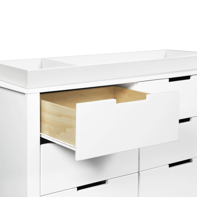 White Double Nursery 6-Drawer GREENGUARD Certified Dresser