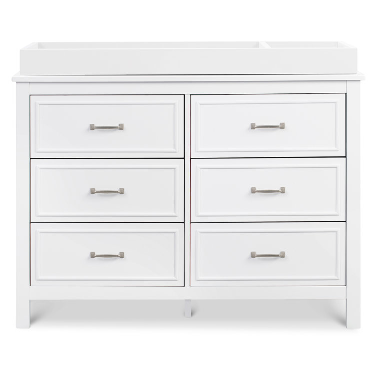 Charlie Classic White 6-Drawer Nursery Double Dresser