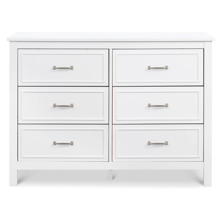 Charlie Classic White 6-Drawer Nursery Double Dresser