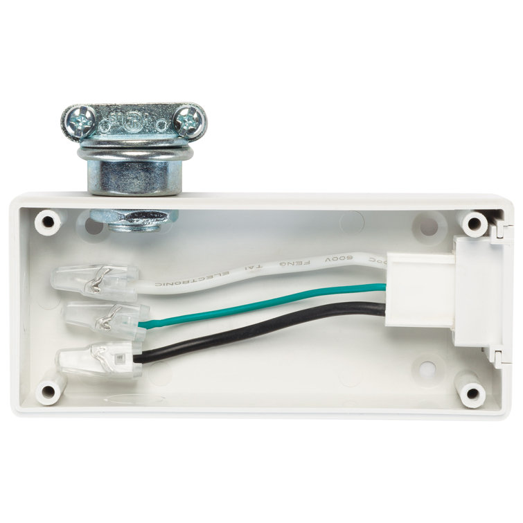 White Plastic Under Cabinet LED Junction Box