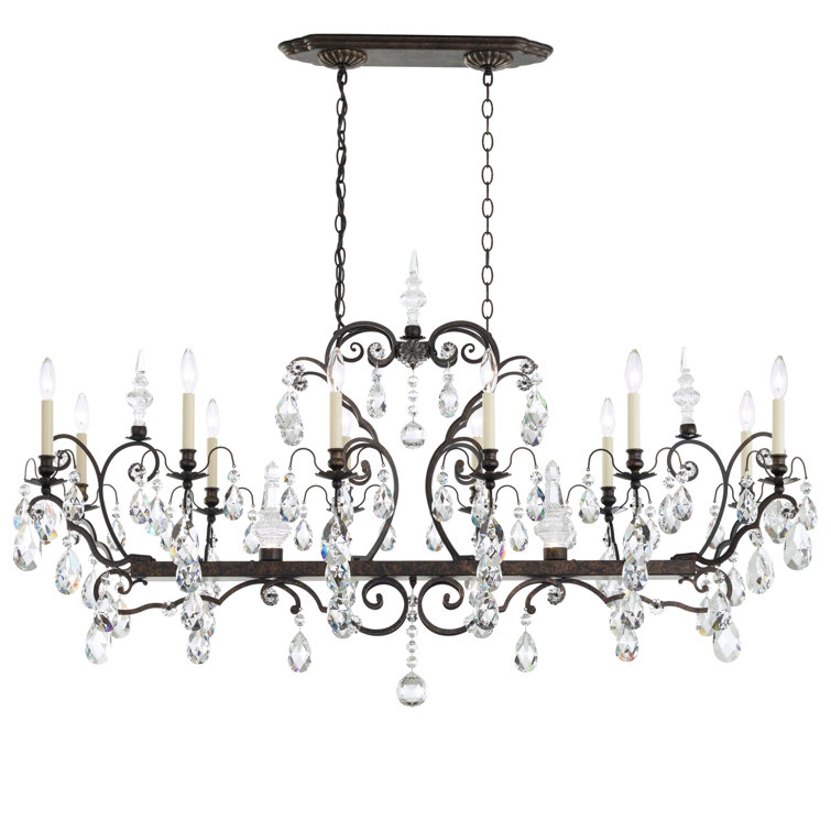 Heirloom Bronze Renaissance 13-Light Chandelier with Clear Heritage Crystal