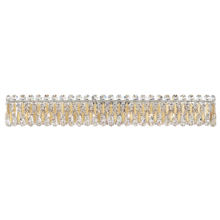 Heirloom Gold 8-Light Crystal Vanity Sconce