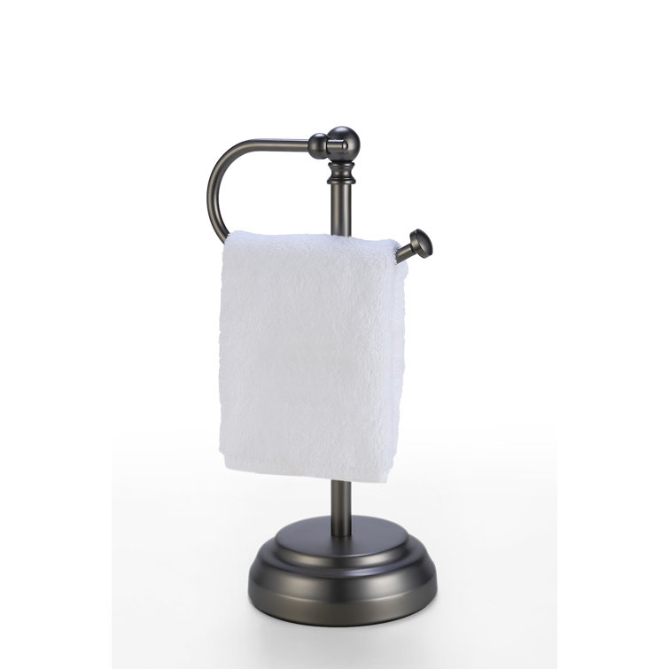 Black Nickel Classic Decorative Metal Fingertip Towel Holder Stand
