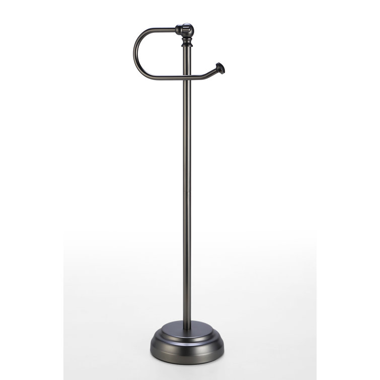 Black Nickel Free Standing Toilet Paper Holder Stand