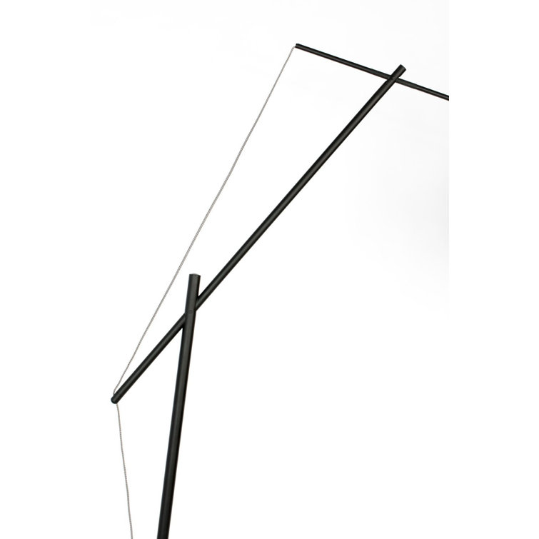Adjustable Black Iron Task Floor Lamp with Drum Shade