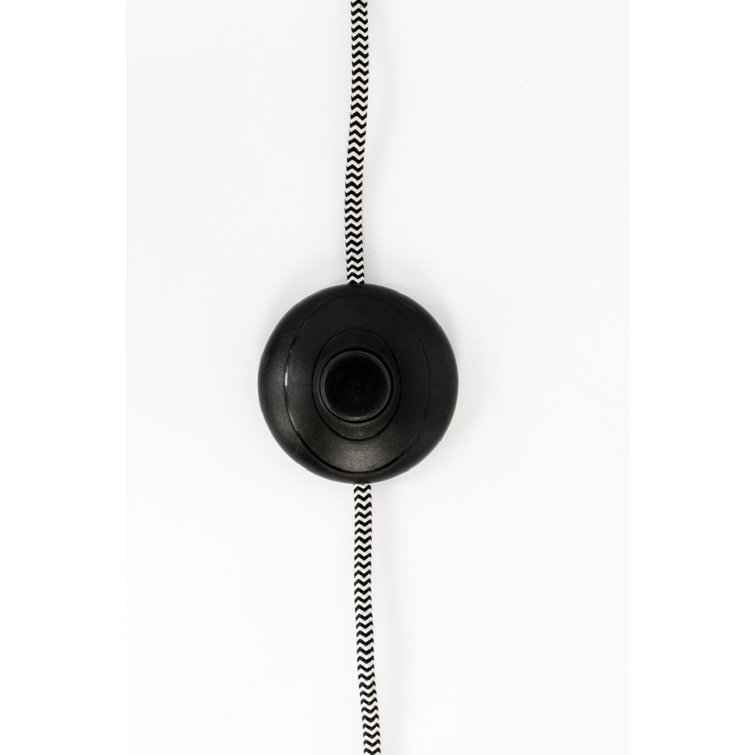 Adjustable Black Iron Task Floor Lamp with Drum Shade