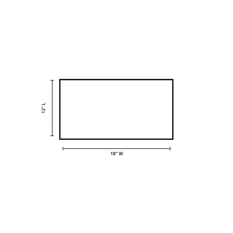 Orange Vinyl Rectangle Placemat Set of 12