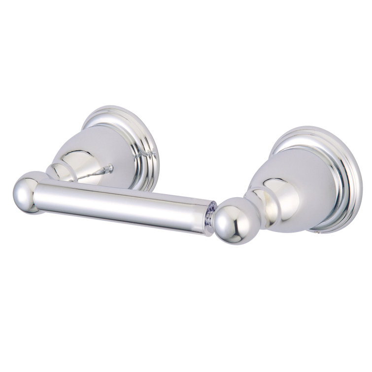 Heritage Polished Chrome Wall-Mounted Toilet Paper Holder