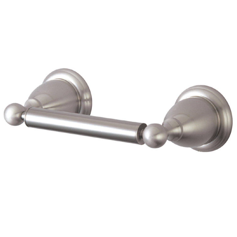 Heritage Satin Nickel Wall Mounted Toilet Paper Holder