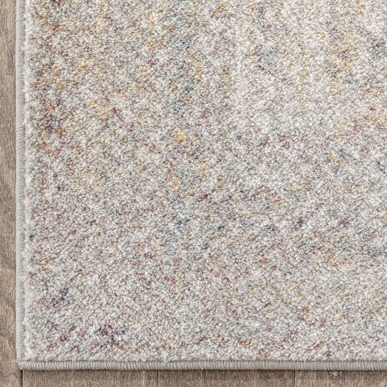 Ivory Yellow Braided Synthetic Area Rug 3'11" x 5'3"