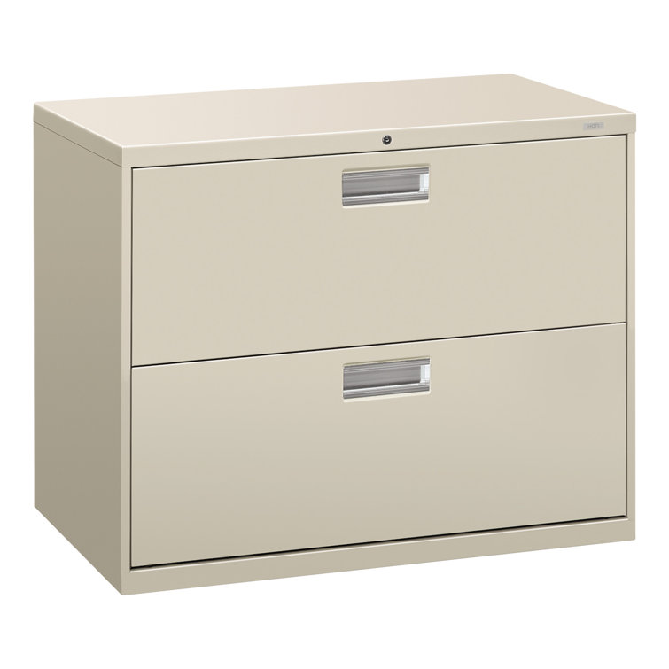 Light Gray 2-Drawer Lockable Lateral Filing Cabinet