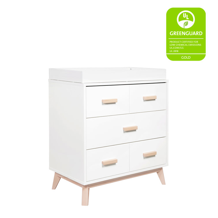 Scoot Two-Toned 3-Drawer GreenGuard Certified Dresser