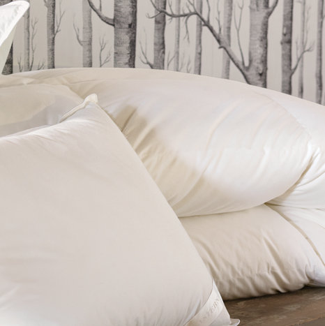 Queen White Cotton Down Reversible Summer Comforter
