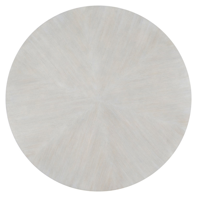 Transitional Thorne Off-White Round Wood & Metal Coffee Table with Storage