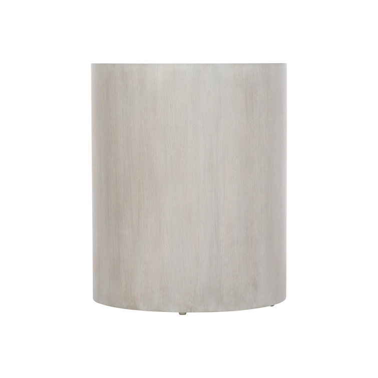 Thorne Off-White Transitional Round Wood End Table