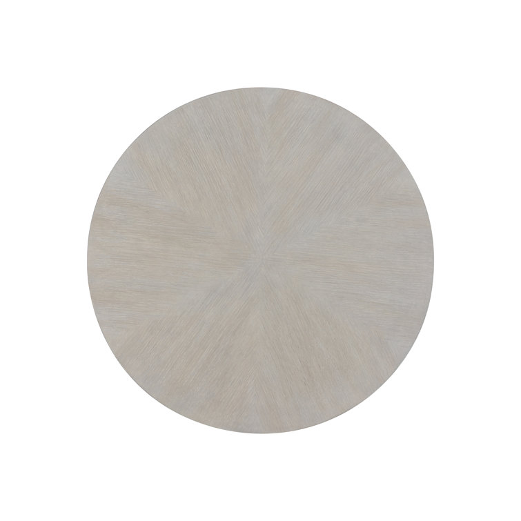 Thorne Off-White Transitional Round Wood End Table