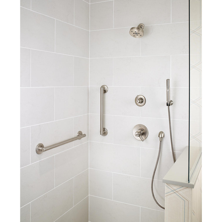 Stainless Steel Wall Mounted Bathroom Grab Bars, 18-inch, Set of 3