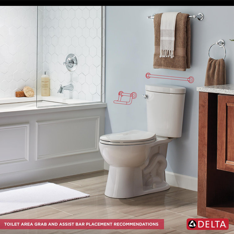 27" Brilliance Stainless Steel Wall Mounted Grab Bar Set