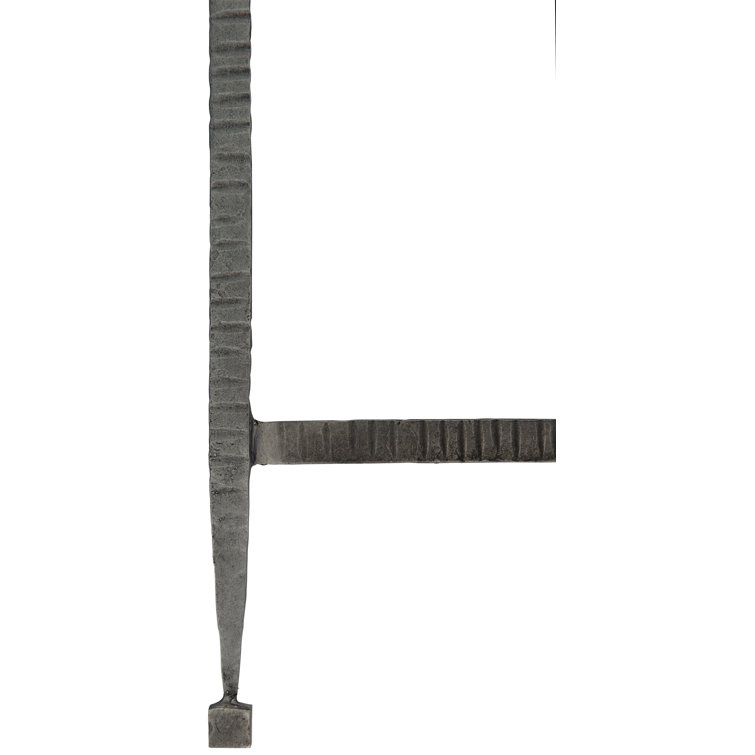 Gray Rectangular Metal Cocktail Table with Storage