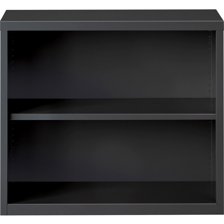 Adjustable Charcoal Steel Bookcase with Flexible Storage Solutions