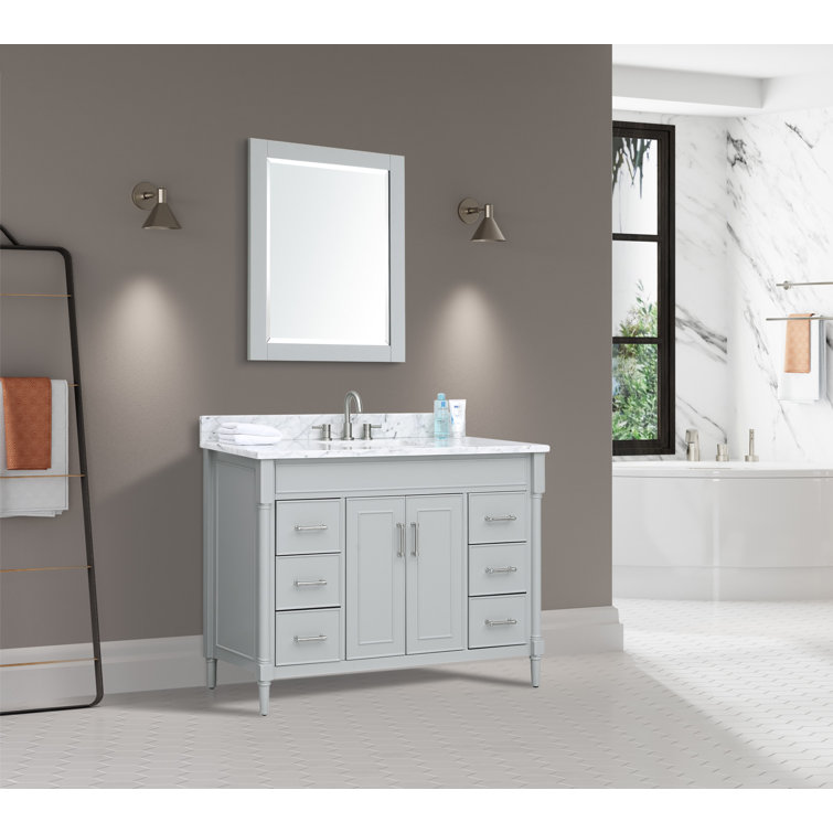 Selene Light Gray 49'' Single Freestanding Bathroom Vanity