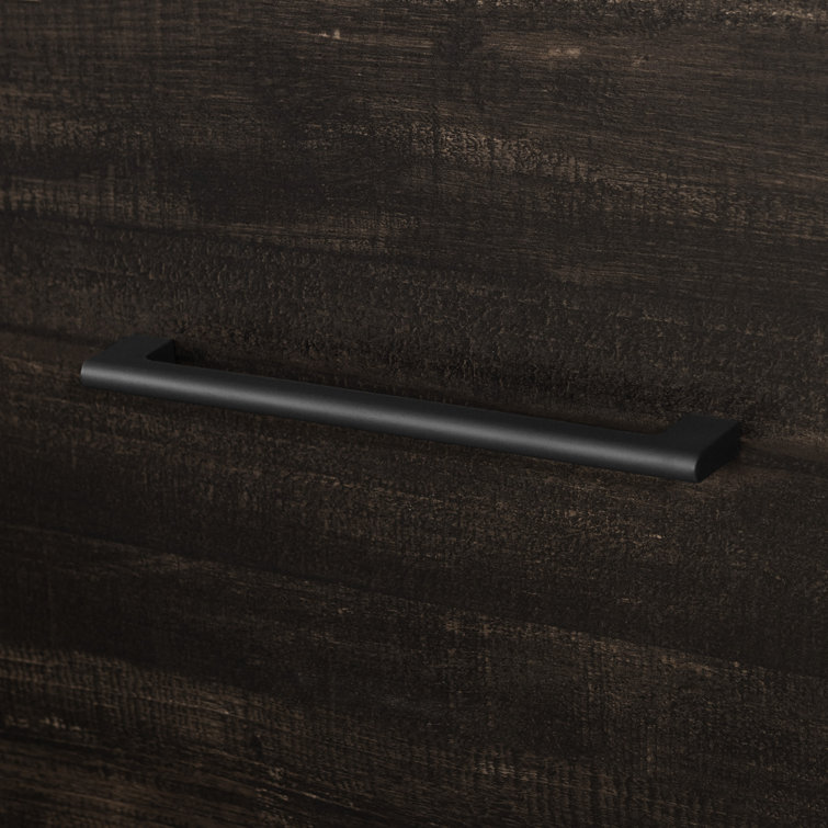 Londen Rubbed Black 6-Drawer Industrial Double Dresser