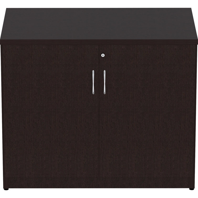 Essentials Espresso Laminate 2-Door Office Storage Cabinet