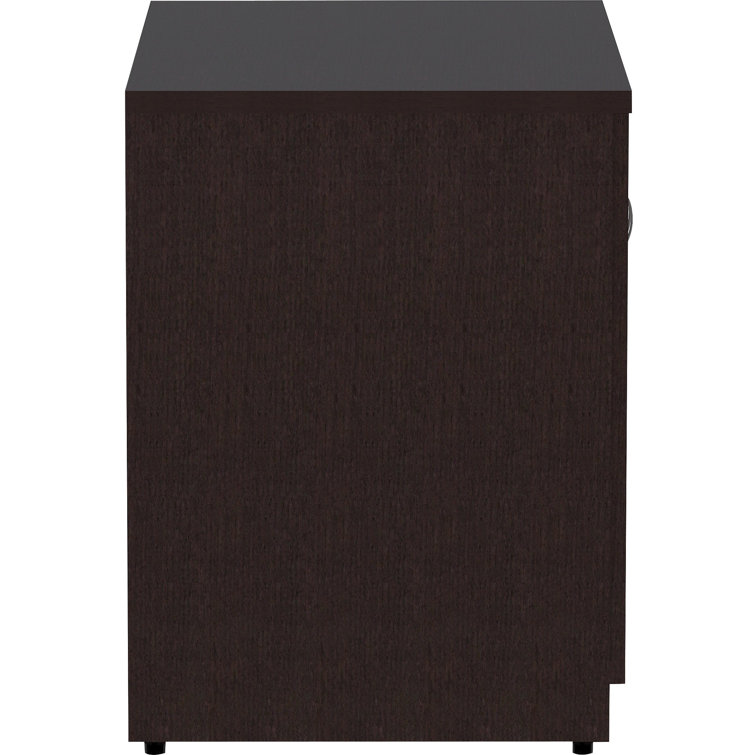 Essentials Espresso Laminate 2-Door Office Storage Cabinet