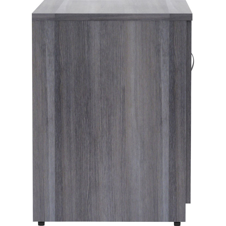 Essentials 36'' Espresso Melamine 2-Door Office Credenza with Adjustable Shelving