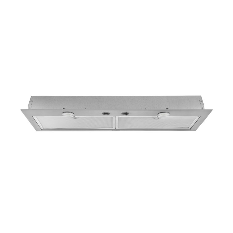 24-Inch Stainless Steel Convertible Range Hood Insert with LED Lighting