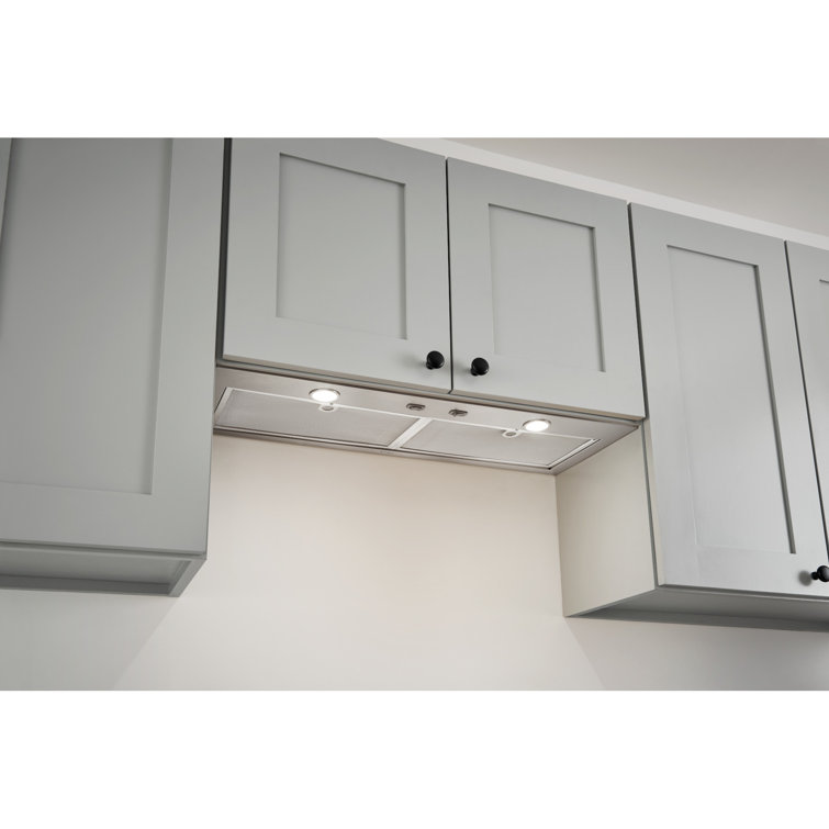 24-Inch Stainless Steel Convertible Range Hood Insert with LED Lighting